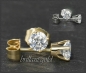 Preview: Brillant 585 Gold Ohrstecker; 0,46ct, VVS-VS